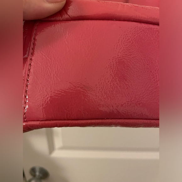 Coach Gallery Embossed Patent Leather Rose Pink Shoulder Bag Tote Purse - Picture 11 of 15